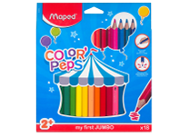 Карандаши в наборе цветные - 18цв. "Color'peps Jumbo/Maxi" (Maped)