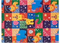 Бумага упаковочная с полноцветным декоративным рисунком - 70х100 80гр. "Весёлый зоопарк"   в рулоне (Феникс-Презент)