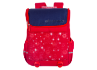 Рюкзак д/девочек c мягкой спинкой 38х29х15 см. красный (AISA SCHOOL)