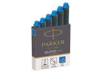 Капсулы в наборе -  6шт. синий "PARKER Quink mini carts" (PARKER)