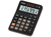 Калькулятор - 12раз. "CASIO" MX-12B-W-EC черный (12 разрд.. 106.5 x 147 x 29 мм) (АК Цент)