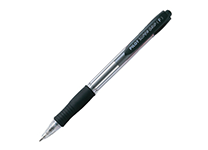 Ручка шариковая автоматическая - черный стержень 0.7мм "SUPER GRIP" (PILOT)