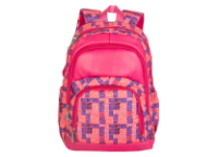 Рюкзак д/девочек  c мягкой спинкой 40х30х14 см.розовый (AISA SCHOOL)