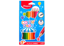 Карандаши в наборе цветные - 12цв. "Color'peps Jumbo/Maxi" (Maped)