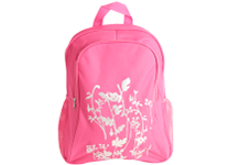 Рюкзак д/девочек 29х12х36 см. светло-розовый с цветочным принтом (AISA SCHOOL)