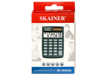 Калькулятор - 8раз. "SKAINER" SK-108XBK синий (пл. 8 разрд.. 2 питание. 58 x 88 x 10 мм) (SKAINER)