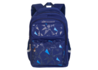 Рюкзак д/мальчиков c мягкой спинкой 43х29х17 см. синий (AISA SCHOOL)