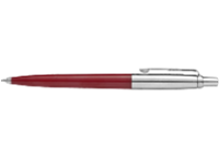 Ручка шариковая автоматическая подарочная  - синий стержень корпус  легированная сталь / красный. "Jotter Original" (PARKER)