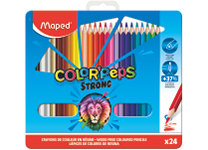 Карандаши в наборе цветные - 24цв. "Color'peps Strong" в металлической упаковке (Maped)