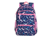 Рюкзак д/девочек c мягкой спинкой 40х28х16 см. сине-розовый (AISA SCHOOL)
