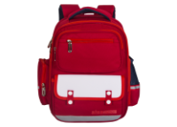 Рюкзак д/девочек  c мягкой спинкой 38х28х16 см. красный (AISA SCHOOL)