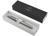 Ручка перьевая подарочная - синий "IM Essential Stainless Steel CT" 0.8мм (PARKER)
