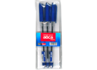 Ручка шариковые в наборе - 1цв. 3шт. синий стержень "Айса Magma" (SARAJU)