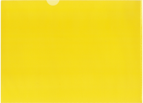 Папка-уголок - А4 прозрачно желтый "Basic" (Silwerhof)