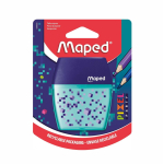 Точилка - 2 отверстия "Pixel Party" с контейнером (Maped)