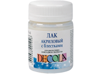 Лак акриловый - 50мл. "Декола" с блестками (Н.П.)