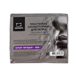 Пластилин скульптурный - 500гр. серый твердый (Малевичъ)