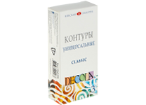 Краска-контур в наборе -  3цв. 18мл. "Decola" (Н.П.)