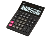 Калькулятор - 12раз. "CASIO" GR-12-W-EP черный (12 разрд.. 2 питание. 2 память. 155 x 210 x 33 мм) (АК Цент)