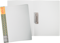 Папка с зажимом - А4 серый (237х20х307мм.) "Айса" с карманом толщина пластика 0.70мм. (Shantou Yuansheng Industry)