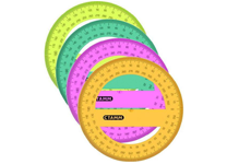Транспортир пластиковый - 10см 360гр. (Стамм)