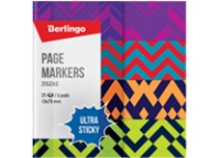 Индексы в наборе - 18х70мм. "Zigzag" 25л.4цв. (Berlingo)