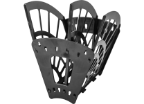 Лоток сборный - 2 отделения 3-х секционный черный "Эконом. Веер" (Стамм)