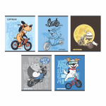 Тетрадь - А5  24л. клетка "Велопрогулка" (Маяк)