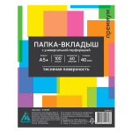 Файл в наборе - А5 100шт. 0.040мкр. "Бюрократ Премиум" (Silwerhof)
