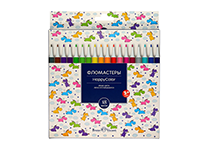 Фломастеры - 18цв. "HAPPYCOLOR" в картонной упаковке (Bruno Visconti)