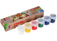 Гуашь в наборе -  6цв. 15мл. "ZOO" картон.уп. (Луч)