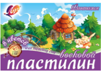 Пластилин восковой -  8цв. "Фантазия" 140г. картон.уп. (Луч)