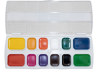 Краски акварельные - 12цв. "Классика Юбилейная" без кисти пласт.уп. (Луч)