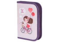 Пенал д/девочек - 1 отд. 23предм. "Bon Voyage" (TIGER)