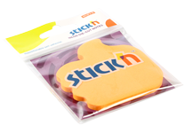 Бумага д/заметок - 70х70 50л. неон.оранж. "Рука" (HOPAX)