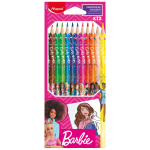 Карандаши в наборе цветные - 12цв. "Barbie" (Maped)