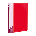 Папка с файлами - А4 40 красный 0.65мм "Бюрократ" (Silwerhof)