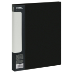 Папка с файлами - А4 20 черный "Стандарт" (Стамм)