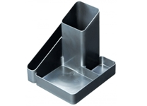 Подставка д/канцелярских принадлежностей "Имидж" серый металлик (Стамм)