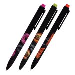 Ручка шариковая - синий стержень 0.7мм. "FunClick. Food in black" (Bruno Visconti)