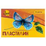 Пластилин - 16цв. "Лео Ярко" 320г.  в картонной упаковке (Гамма)