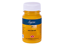 Краска акриловая - 100мл. охра светлая "Ладога" (Н.П.)