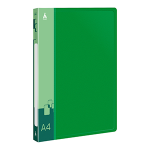 Папка с зажимом - А4 зеленый 0.7мм "Бюрократ" с внутренним карманом (Silwerhof)