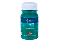 Краска акриловая - 100мл. зелёная "Ладога" ФЦ (Н.П.)