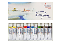 Краски акварельные художественные - 12цв. 10мл. в тубах "Белые ночи" (Н.П.)