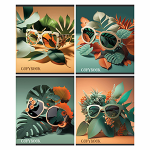 Тетрадь - А5  48л. линейка "Тропики очки" (Маяк)