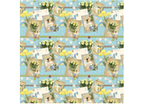 Бумага упаковочная с полноцветным декоративным рисунком - 70х100 80гр. "Желтые тюльпаны" мелованая в рулоне (Феникс-Презент)