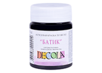 Краска д/шелка акриловая - 50мл. черная "Батик - Декола" (Н.П.)