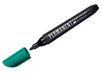 Маркер перманентный - зелёный круглый 2.0мм. "ProfyMark" (Bruno Visconti)