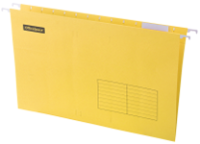 Папка подвесная - А4+ желтая "OfficeSpace Foolscap" картон 365х240мм (OfficeSpace)